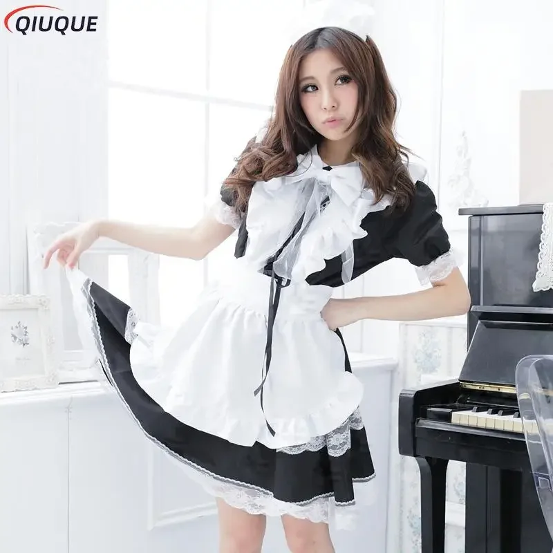 Robe de demoiselle d'honneur pour femmes, robe lolita, tablier, uniforme de princesse pour filles mignonnes, robe de cosplay anime Gelplay