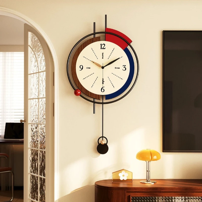 Luxury Watch Wall Clock - 현대적이고 심플한 LED 벽시계, 거실용 무소음
