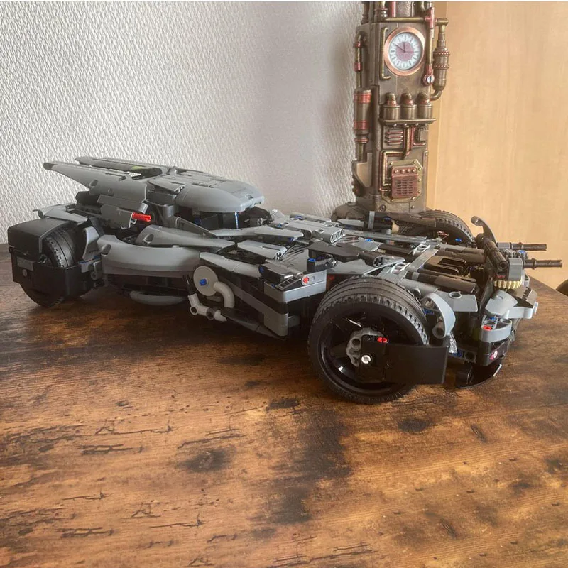 1283PCS MOC BvS Batmobile-S(18.5 Inches Long/10 Inches Wide/4.5 Inches High) With Working Engine Opening Cockpit Model Building