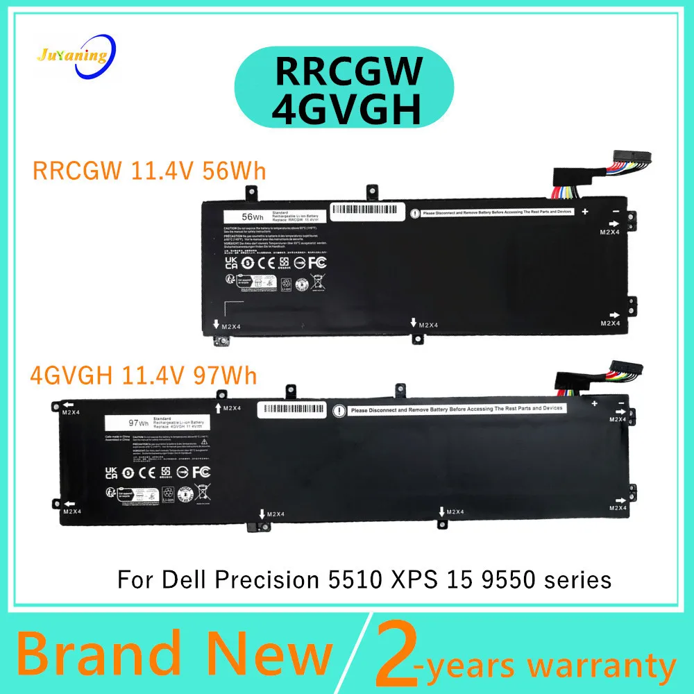 

RRCGW 4GVGH 11.4V 56WH Laptop Battery For Dell XPS 15 9550 for Precision 5510 Series M7R96 62MJV