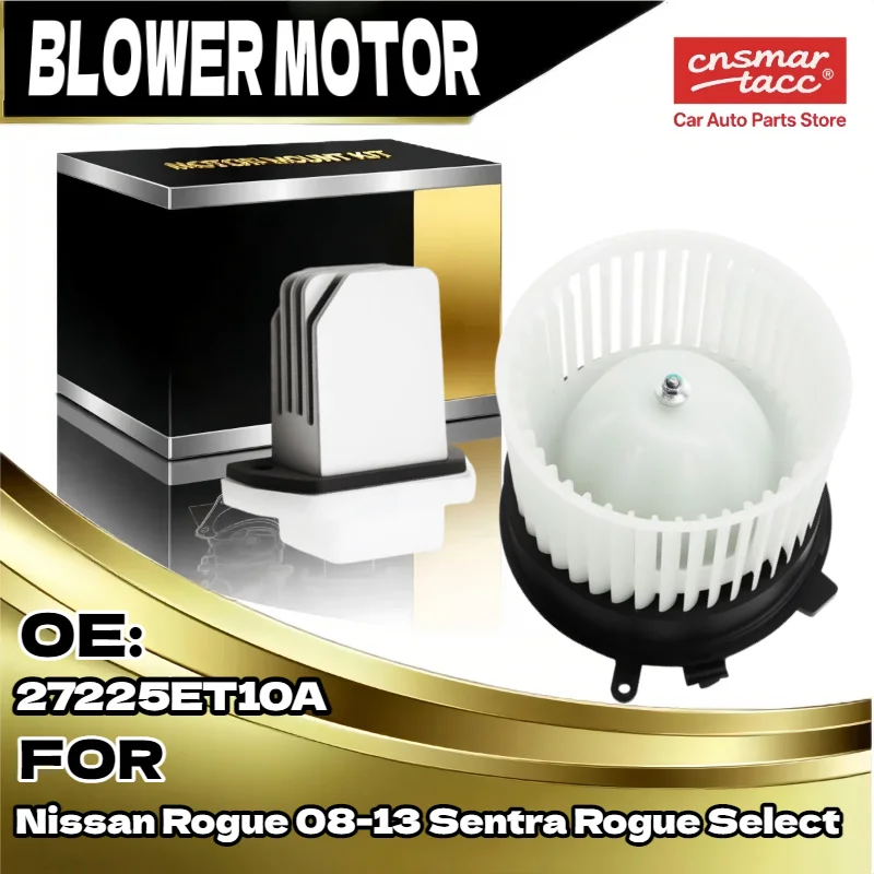 

Blower Motor & Resistor Kit for Nissan Rogue 2008-2013 Sentra, Direct Replacement for PM9377 27225JM01A 2776170T02
