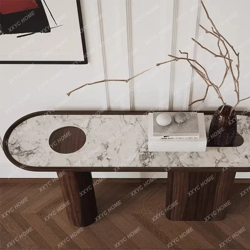 Light luxury rock slab Xuanguan platform Home decoration cabinet Art end platform