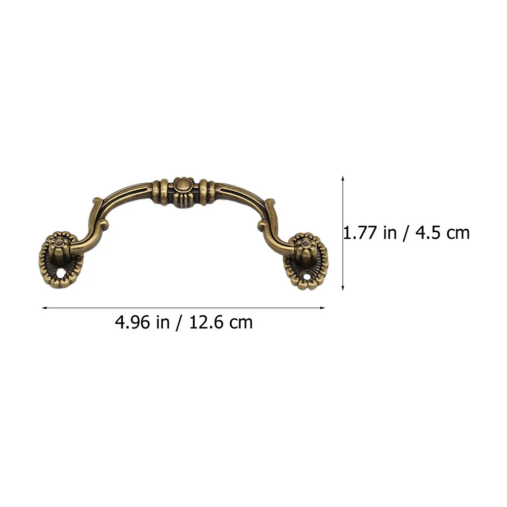 10 قطعة درج زهري أنيق يسحب مقابض خزانة على الطراز العتيق لأثاث باب خزانة المطبخ #5