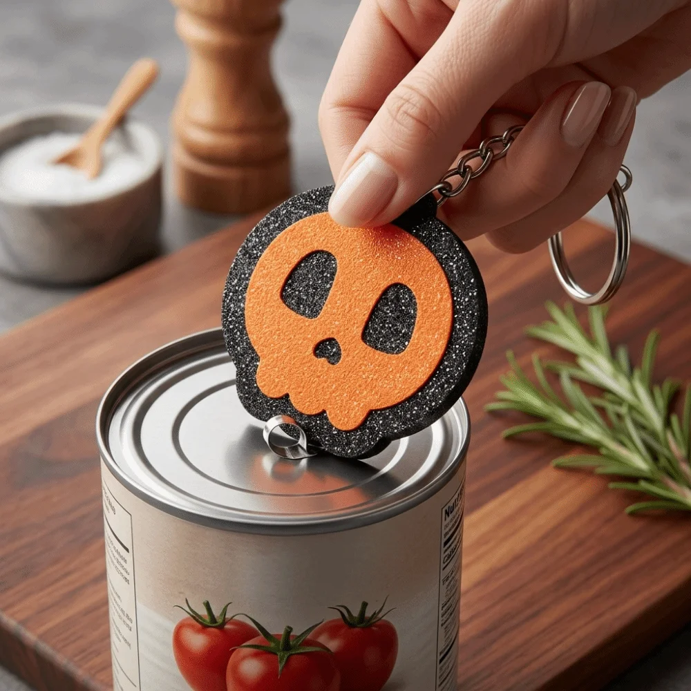 Handy Metal Soda Can Tab Opener Durable Portable Bottle Opening Tool Bar Accessory Keychain Strap Can Tab Lifter Outdoor Use