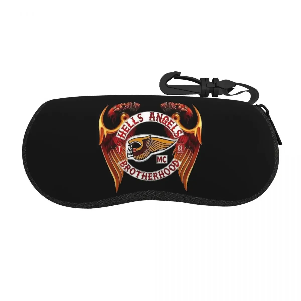 Brotherhood Motorcycle Club Race Glasses Case Student Zipper Hellsangels Eyewear Box Gift Eyewear Container