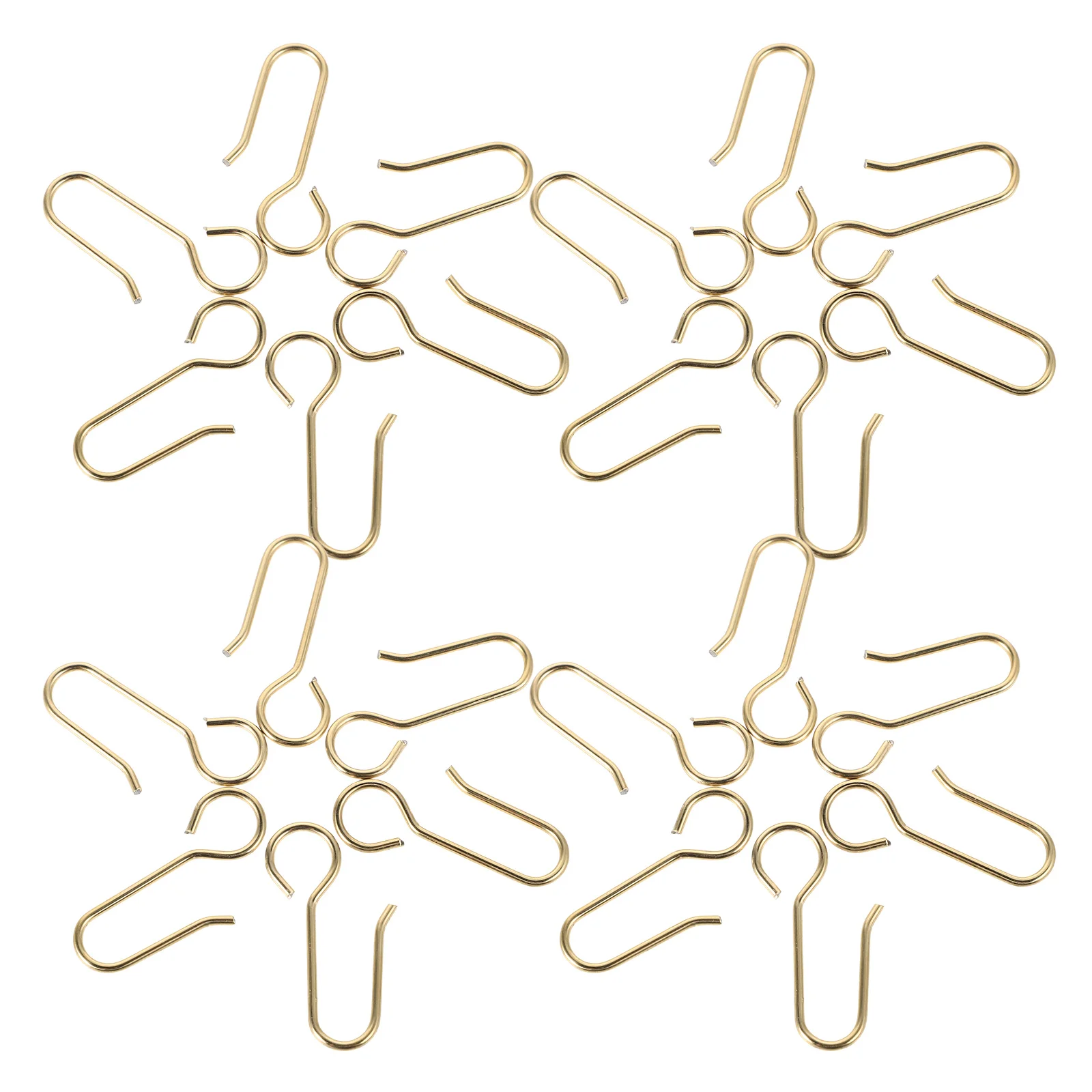 

100Pcs Heavy Duty Metal Curtain Hooks Ceiling Hanging Sliding Drape Pin Hooks Shower Track Accessories Curtain Track Hook