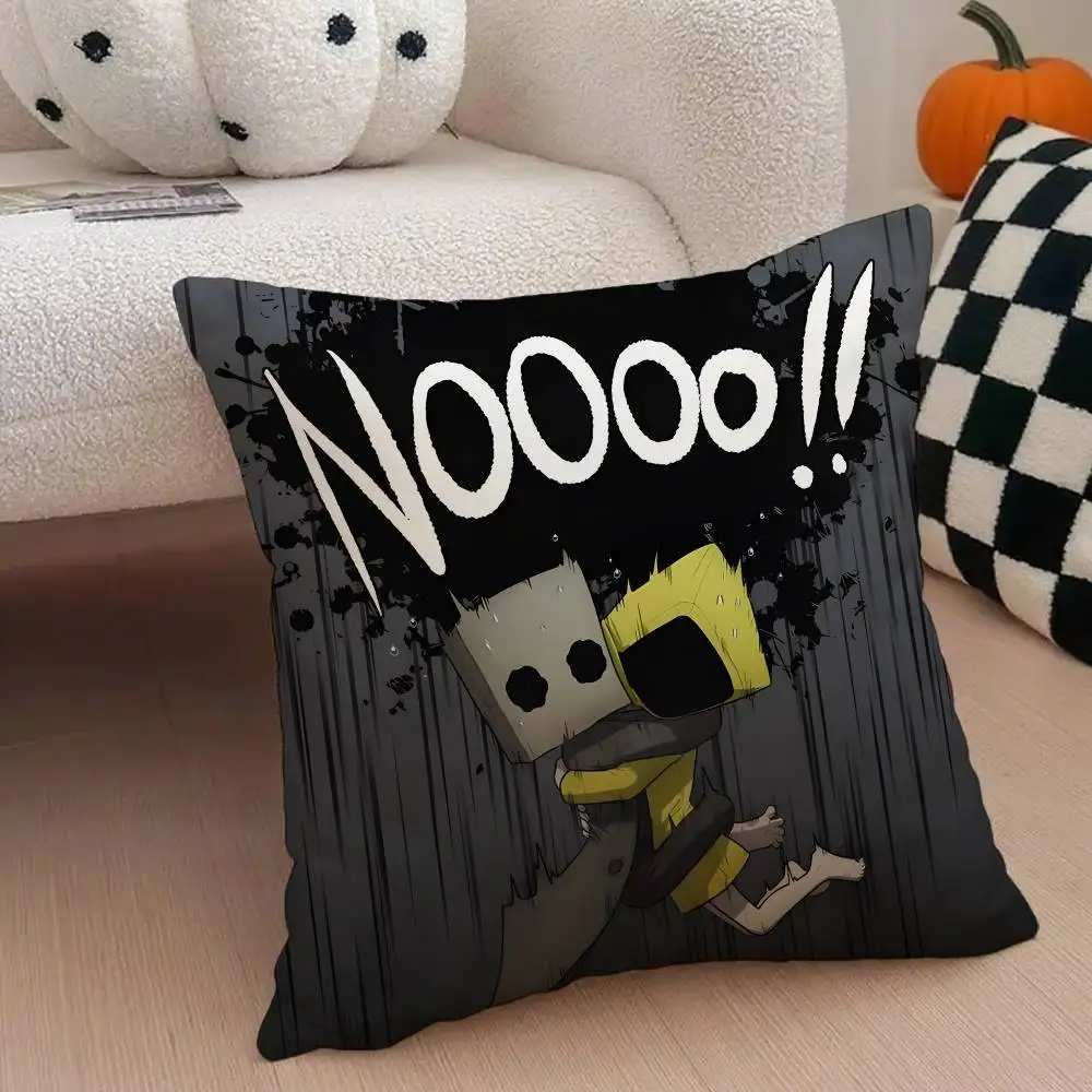 لعبة ليتل كوابيس كيس وسادة مكافحة الغبار المخدة غير مرئية زيبر حريري قصير أفخم غطاء وسادة أريكة