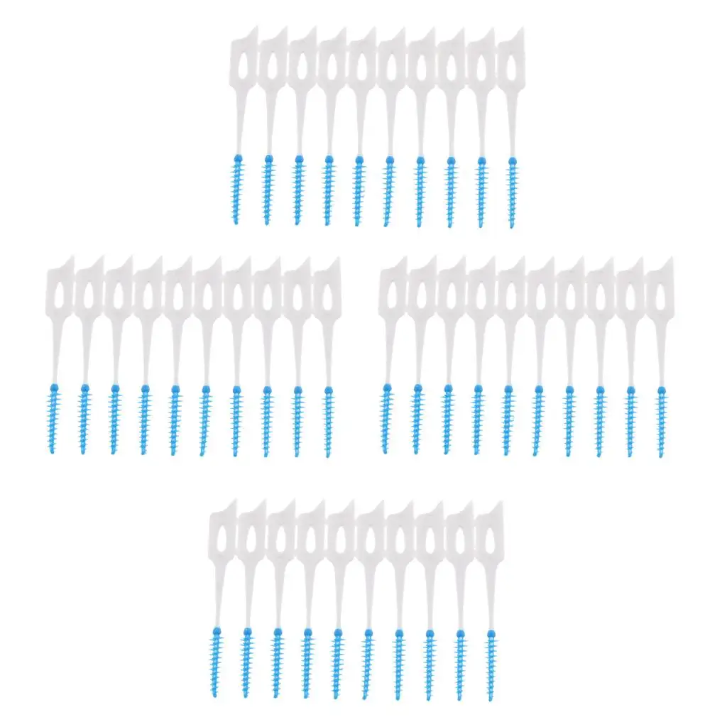 Floss Toothpick Portable Interdental Brush Soft Silicone Dental Accessories for Dental Hygiene and Care
