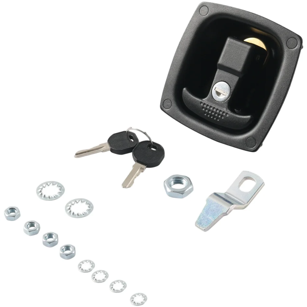 

For RV Trailer Camper Compatible Foldable T Handle Lock Zinc Alloy Compression Lock with Easy Installation Accessories