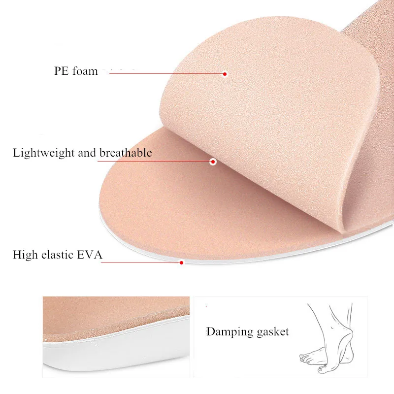 Flat Foot Arch Support Orthopedic Insoles For Shoes Men Women Breathable Cushion Comfortable Shock Absorption Eva Sports Insoles