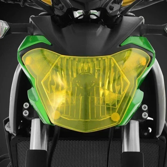 

Для KAWASAKI Z650 2017 аксессуары для мотоциклов Защитная крышка для мотоциклетной фары-желтая