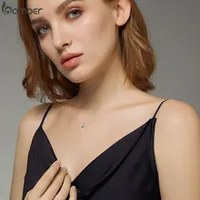 Silver Invisible Chain Necklace with Rhinestones #3