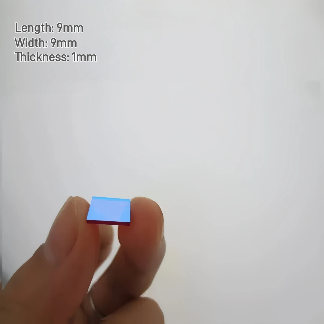 Square Narrow Bandpass Red Optical Lens 625nm-665nm High Transparency Filter Compatible with 635nm 650nm Through-beam Detection