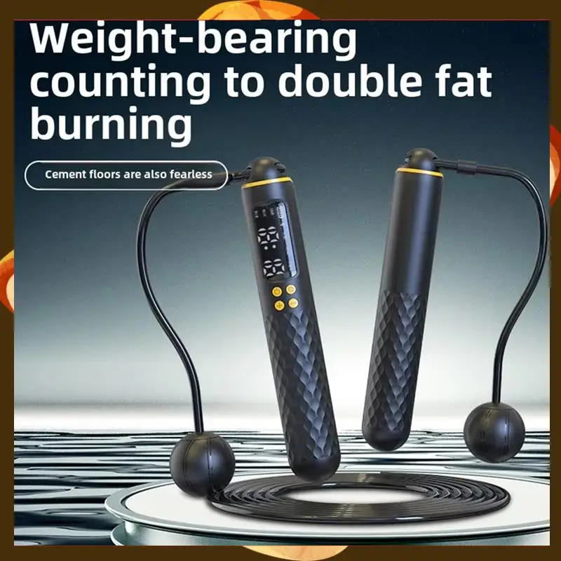 

Intelligent Counting Skipping Rope Weight-Bearing Ropeless Dual-Purpose Fitness Exercise Steel Wire-T34C