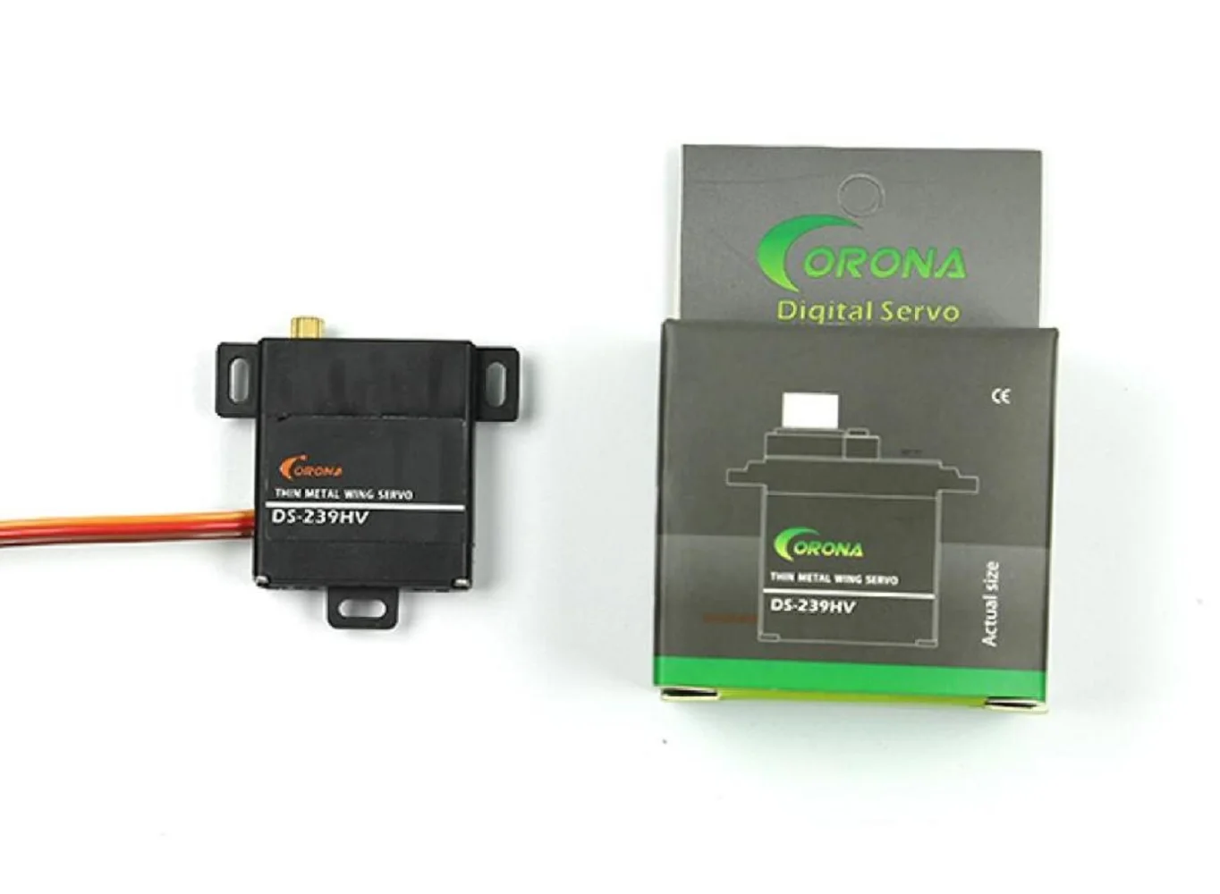 4 pçs corona ds239hv servo motor digital engrenagem de metal 6.0v/7.4v para para controle rc avião helicóptero planador asa fixa carro