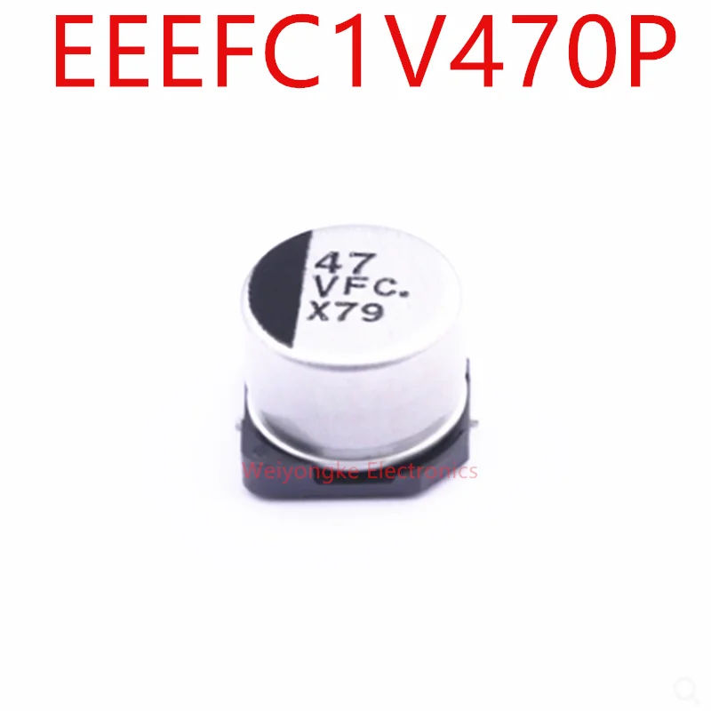 Condensador electrolítico de aluminio EEEFC1V470P 47uF ± 20% 35V SMD