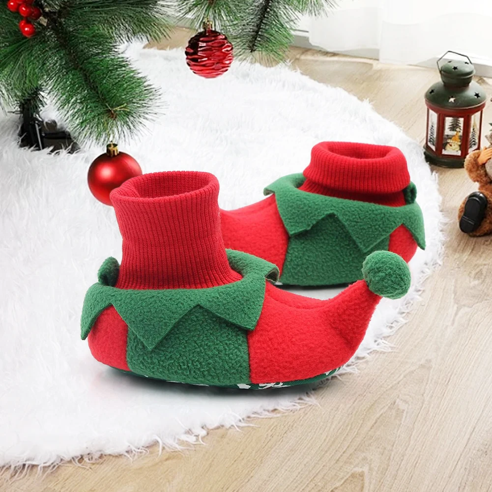 

Christmas Newborn Warm Soft Shoes Baby First Walkers Winter Baby Boys Girls Shoes Xmas Cosplay Cute Cartoon Kids Animal Shoes