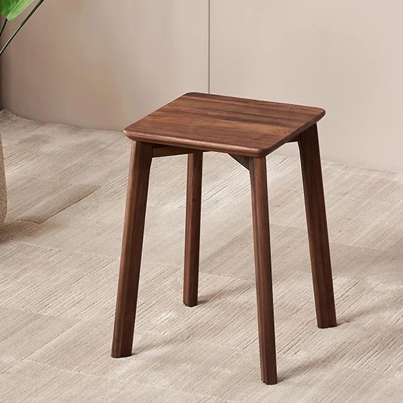 Kitchen Stool Living Room Dining Chairs Economic Wooden Chair Minimalist Design Wood Stools Sedie Sala Da Pranzo Stackable