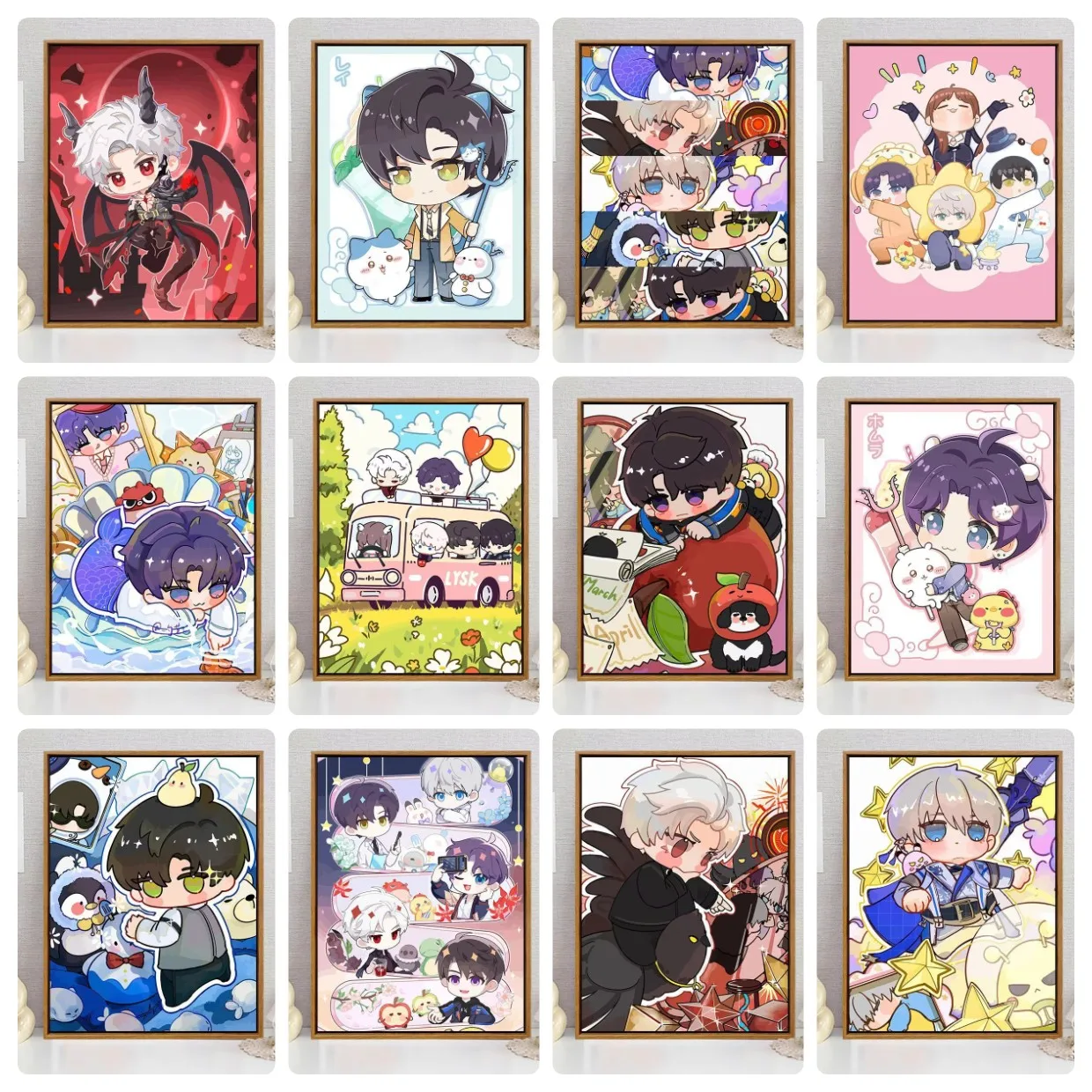 Diamond Painting Love and Deep Space Chibi Version Diamond Mosaic Handmade Art Exquisite Creative Gift Home Decoration