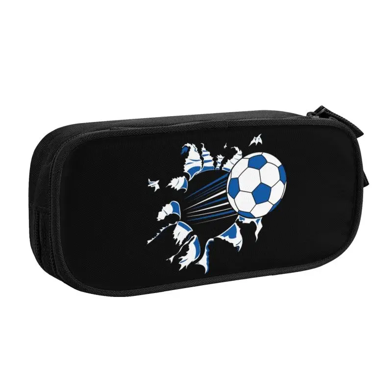 Custom Kawaii Soccer Goalie Pencil Case for Boys Gilrs Big Capacity Football Sport Pencil Bag School Accessories