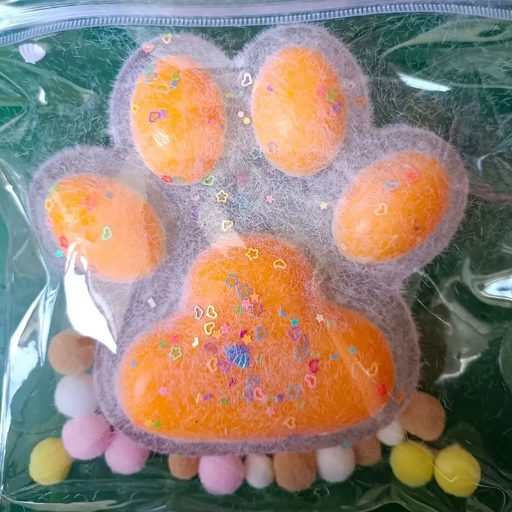 Cat Paw Pinching and Decompressing Toy Giant Squeeze Cat Paw Toys Soft Sticky Stress Relief Relax Toys