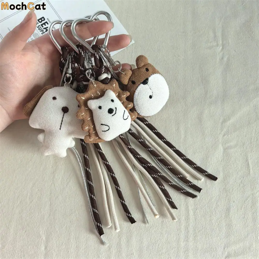 

PP Cotton Puppy Bag Pendant Fluffy Soft Little Animals Doll Pendant Hanging Decoration Cartoon Plush Doll Keychain Kids Gifts