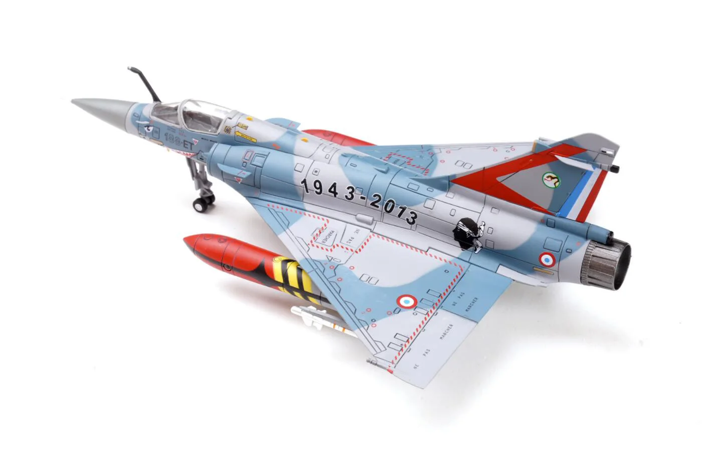 Fine 1/72 French Mirage 2000-5F fighter model painted by Corsica Squadron  Alloy Collection Model