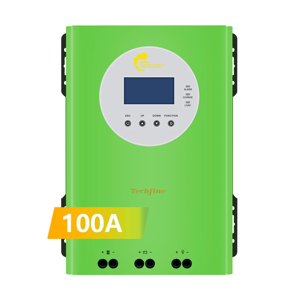 Manufacturer Supply 100A Voltage Adaptive MPPT Solar Charge Controller 98% Efficiency LED Display Step-up Solar Controller