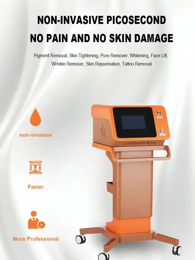 Pico Laser Q Switched Tattoo Removal Machine Portable 1064 532 755nm Nd Yag Laser for Salon Beauty Tightening Equipment