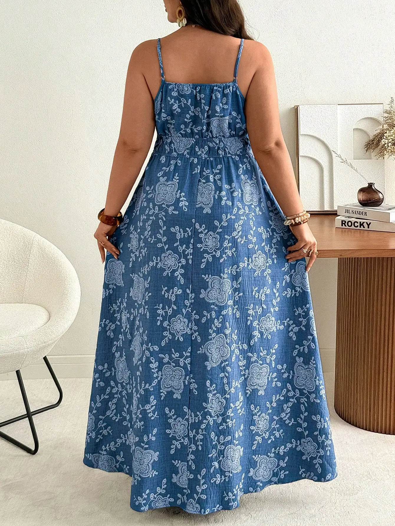 

Женское макси-платье больших размеров с цветочным принтом и вышивкой, летнее повседневное богемное платье А-силуэта