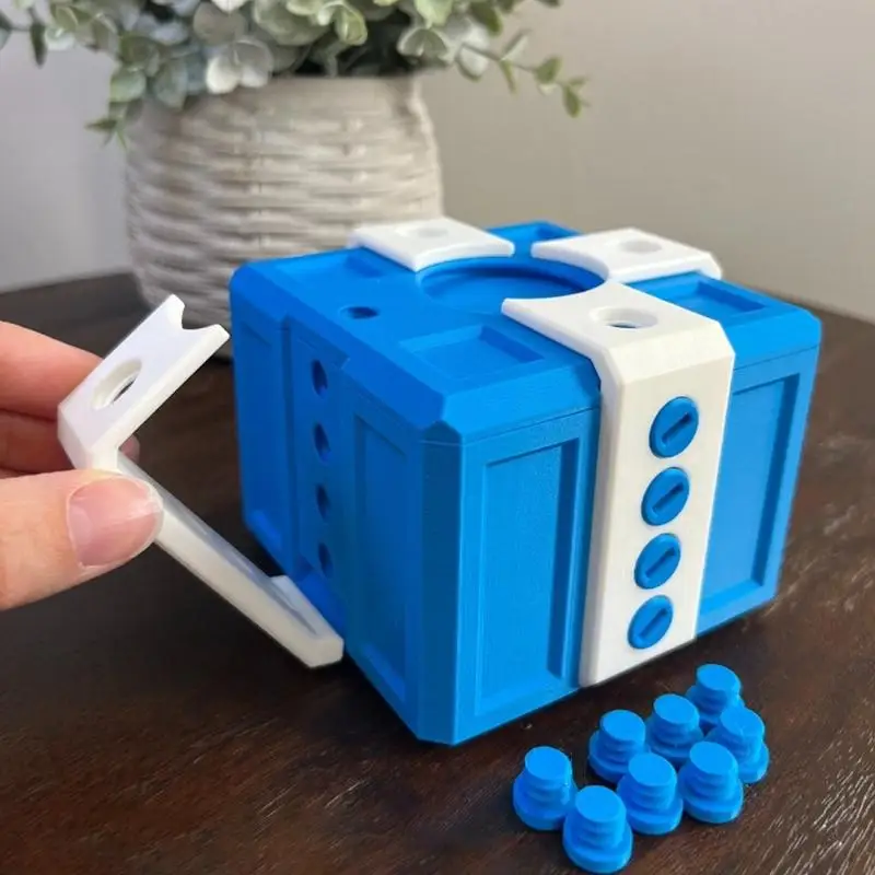 Scatola di stampa 3D giocattolo Puzzle giocattolo scherzo scatola di stampa 3D decorazione creativa per la casa bambini e adulti giocattolo scherzo bavaglio