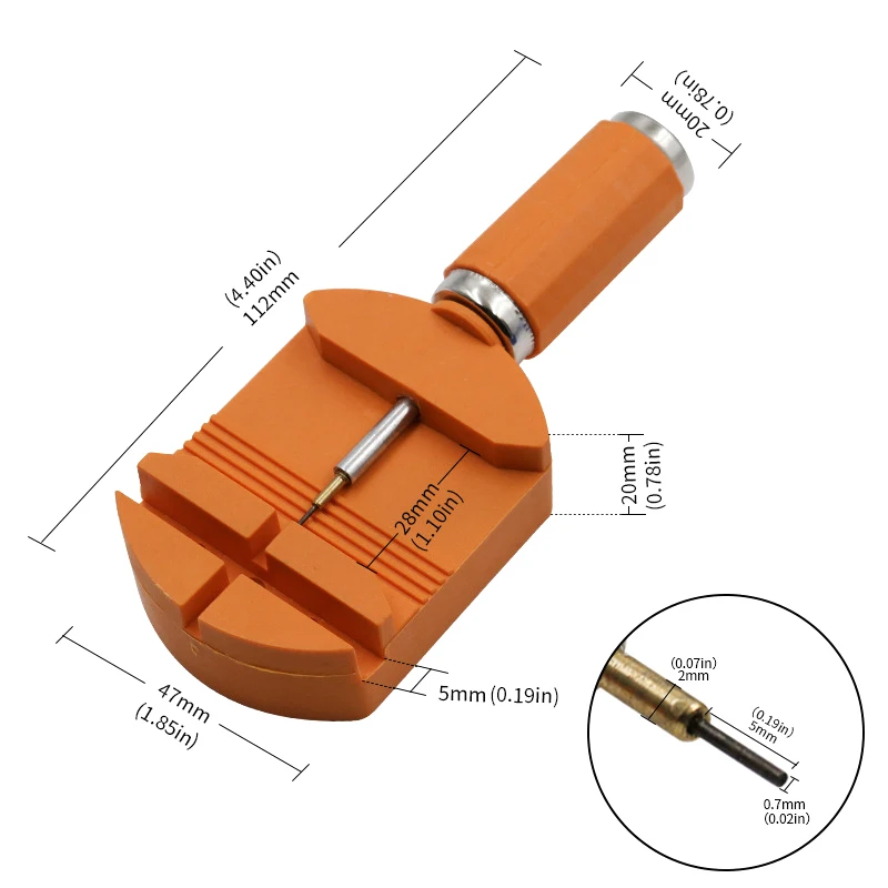 1pc relógio banda removedor ajustador link de relógio para banda relojoeiro pinos horloge reparatieset profissional relógios reparação ferramentas relógio