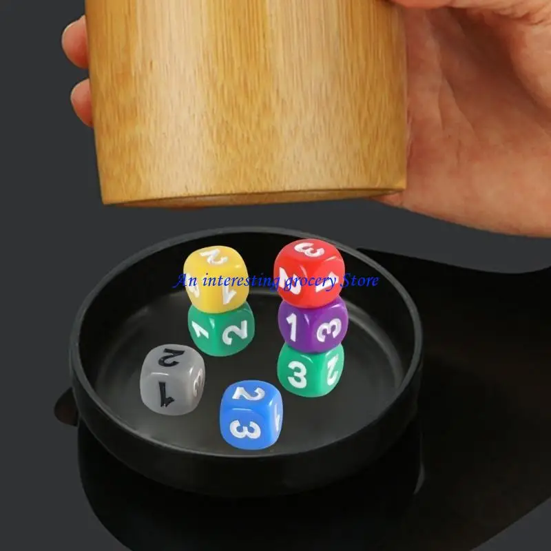 

652D Acrylic 13mm Dices Colorful 6 Sided Dices Cubes with Number Playings Dices Block