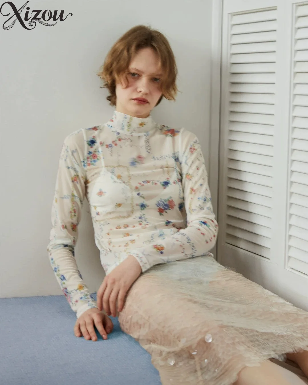 

Japanese Floral Bow Cute Top Sweet Bow Print Long Sleeved Shirt 2025 Spring Summer Women Thin Pullover T-shirt Shirt Clothes