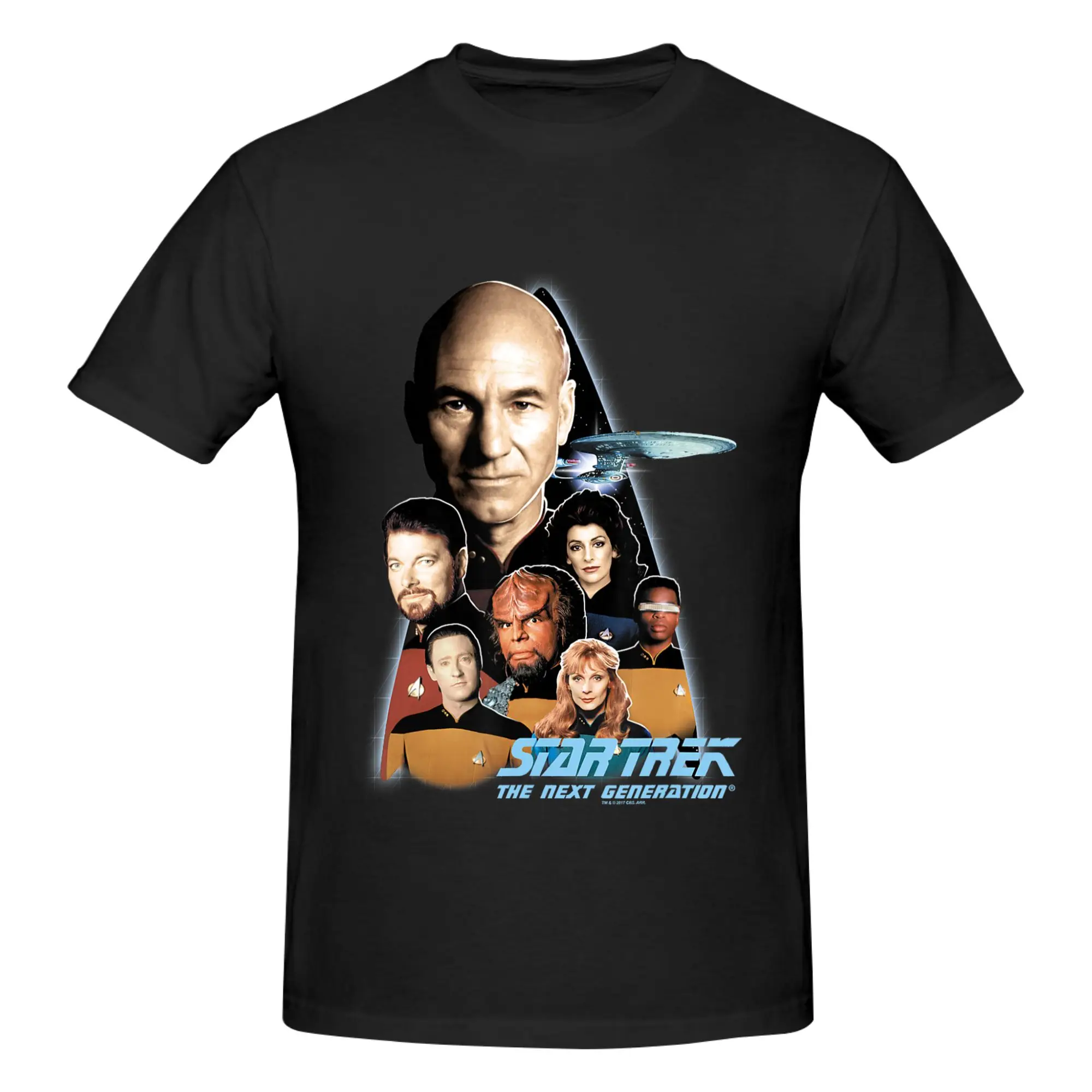1 Piece Next Generation Novelty 100% Cotton T-Shirt Star Treks Tees Tops For Men