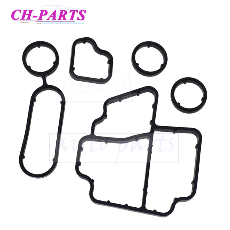 

03L198070 03L198441 Прокладка корпуса масляного фильтра радиатора Комплект уплотнений для VW Audi Skoda Beetle Golf Автомобильные аксессуары