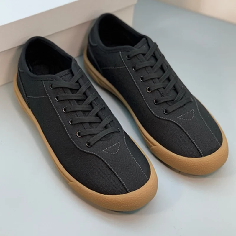 

Maxdutti Minimalist Solid Lazy Linen Canvas Casual Training Shoes Women's Comfortable Breathable Casual Flat Sneakers Shoes