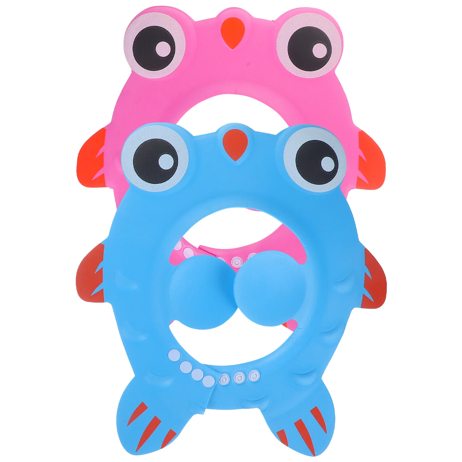 

2Pcs Baby Shower Cap Hair Washing Hat for Kids Bath Toddler Shampoo Protect Eyes Soft EVA Adjustable Blue Pink Infant Care