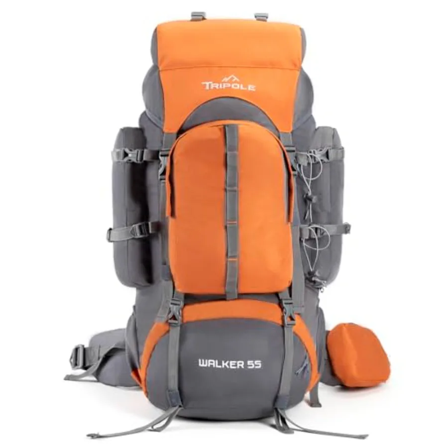 

Tripole Walker Rucksack Internal Frame With Metal Rod Rain Cover Bottom Opening Laptop Section