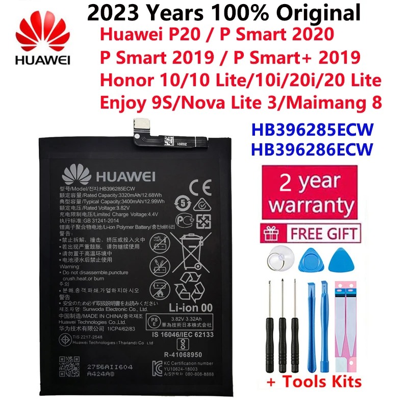 Original Battery For Huawei Honor Mate Nova 2 3 5C 5A 6A 7 7C 7A 7X 8 8A 8C 8X P8 9 Y9 P9 10 P10 20 P20 Lite Pro Plus Batteries