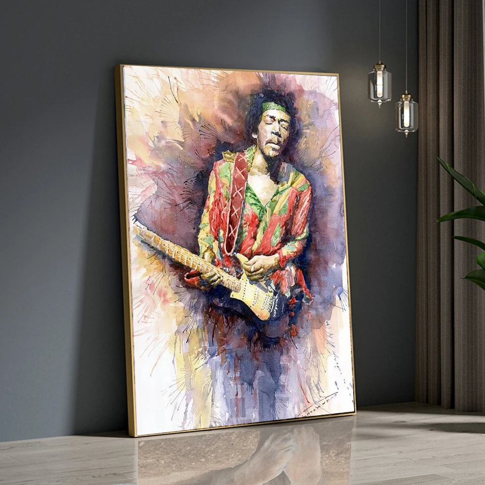 5D Rock Guitar Singers Jimi-Hendrix Full Diamond Painting cross stitch kits art Portrait 3D paint by diamonds