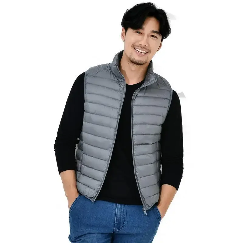 Autumn and Winter Men's Vest Down Jacket Thin Down Jacket Casual Men's Wear