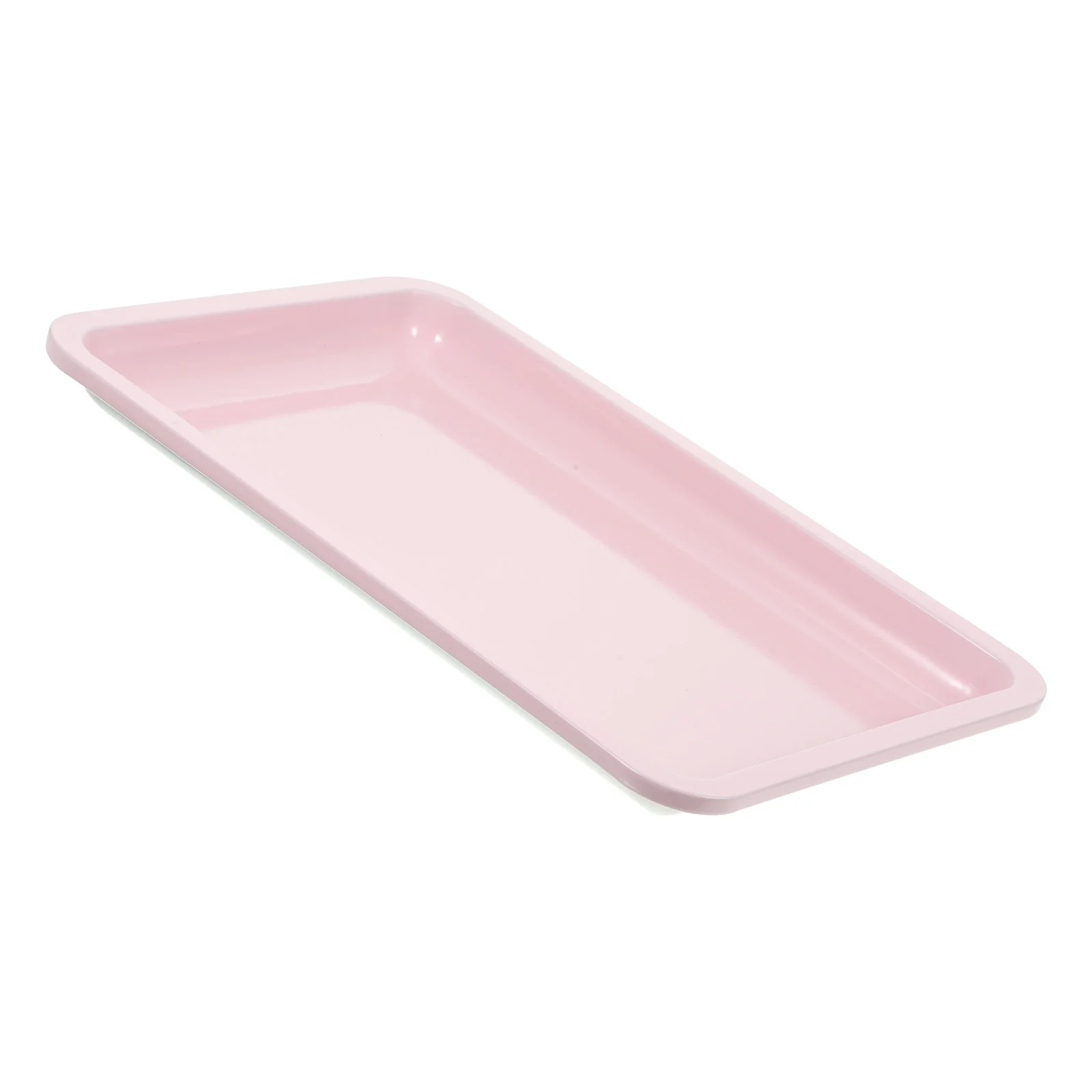 

Stainless Steel Jewelry Tray Manicure Desktop Tool Storage (Pink) Kit Display Trinket Plate Accessories