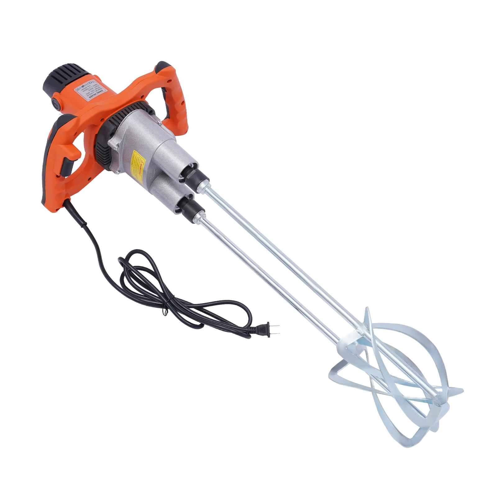 1800W Electric Concrete Mixer,Adjustable Speed,Ergonomic Handle,Steel Rod for High Performance