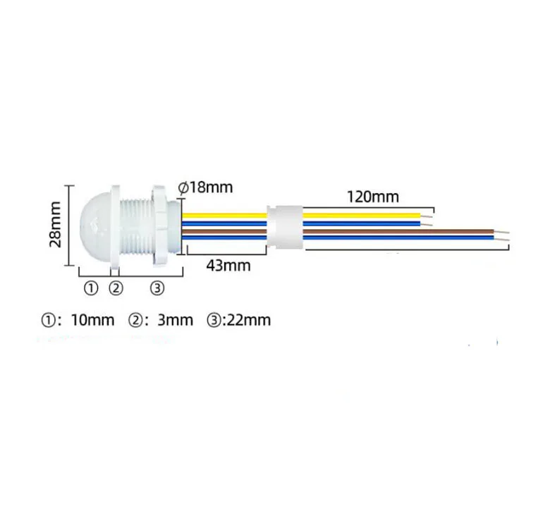 Human Body Sensor Detector 110v 220v PIR Infrared Motion Automatic Smart IR Light Switch Induction Indoor Outdoor Lamp s1