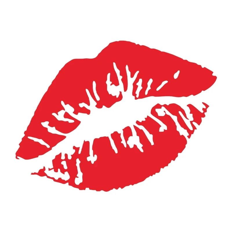 

Kiss Lips Car Sticker Motorcycle Decoration Reflection Waterproof Shape Custom Vinyl decals trim