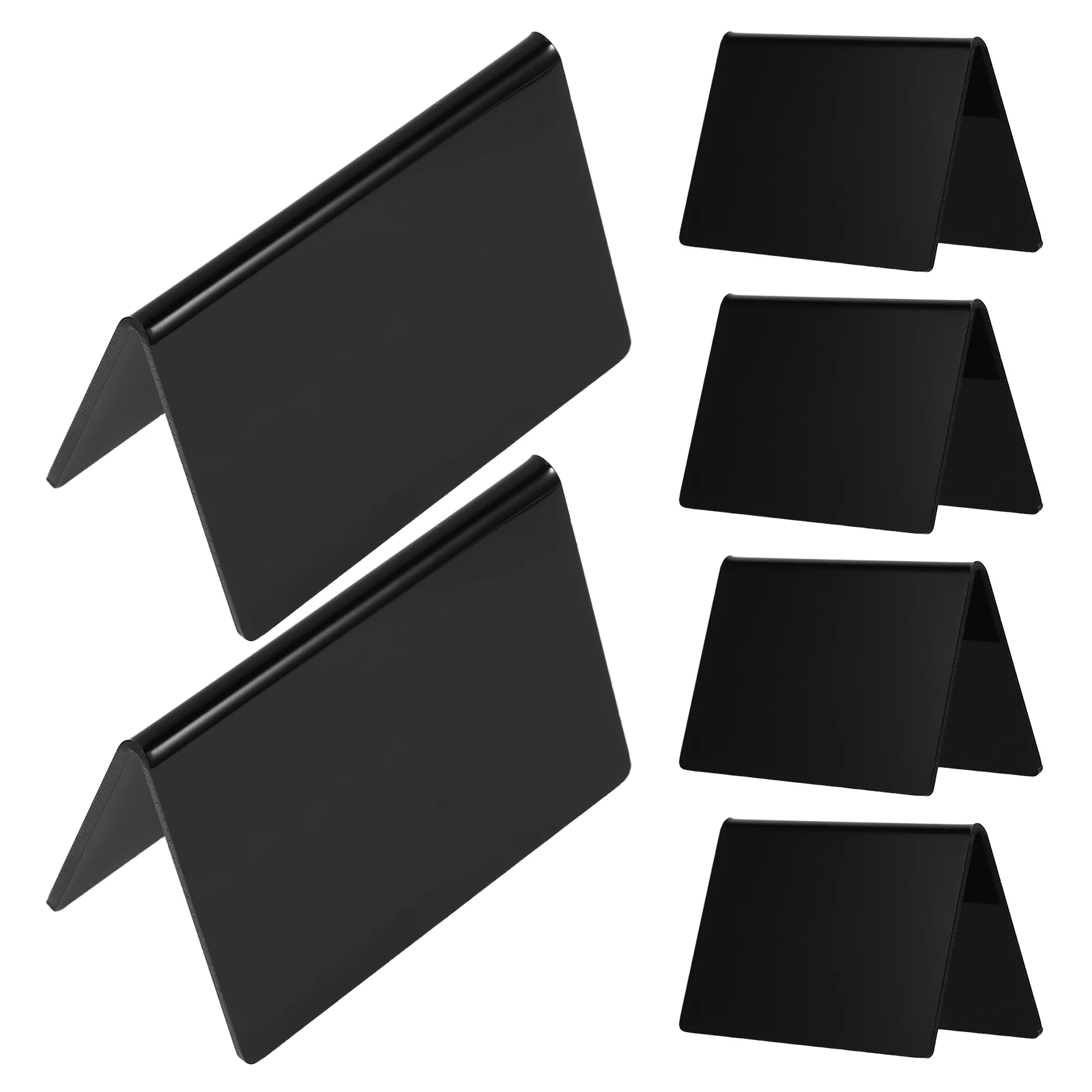 

6pcs Blackboard Tags Acrylic Erasable Signs Mini Desktop Food Labels Display Chalkboard Party Labels Bakery Signs Tabletop