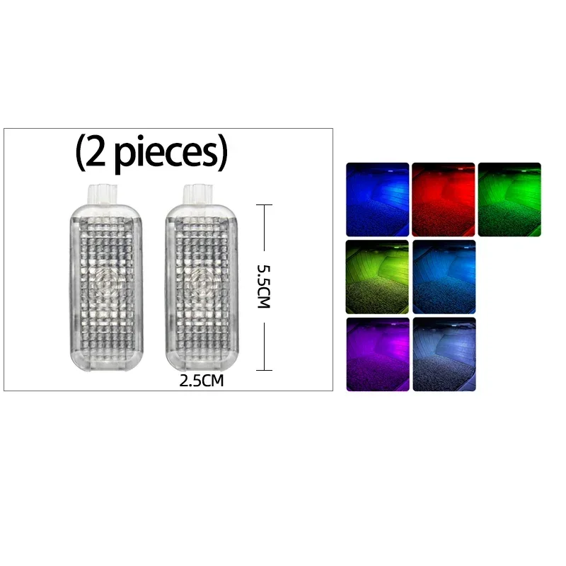 لأودي A4 B8 8K B9 8 واط 2007 ~ 2024 أضواء السيارة Footwell فائقة السطوع اللمس مصباح ليد الداخلية مصابيح الغلاف الجوي المحيط الملحقات