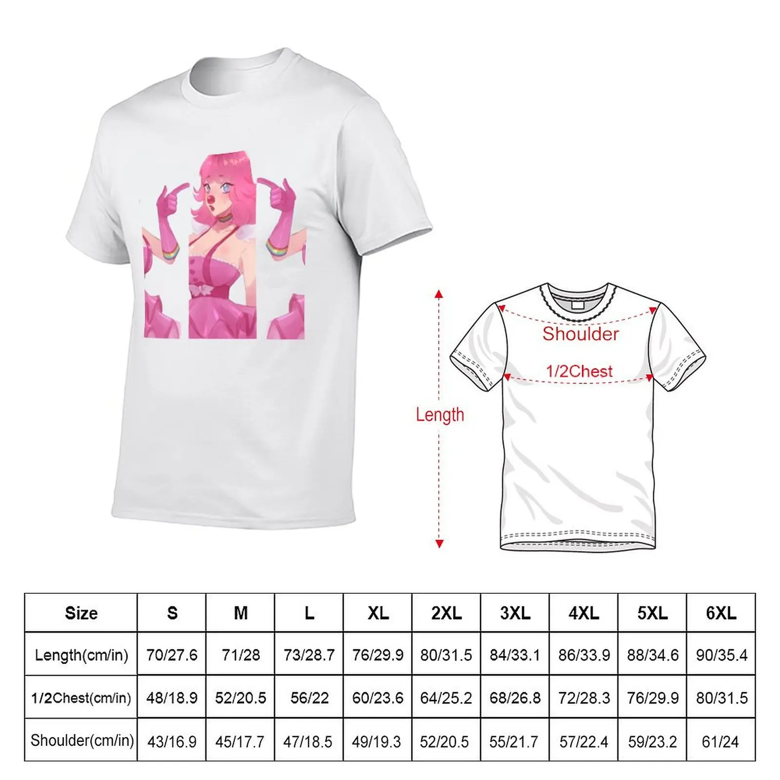 Geiru Toneido Ace Attorney Clown Girl T-Shirt Soft Lightweight Cotton T-Shirt