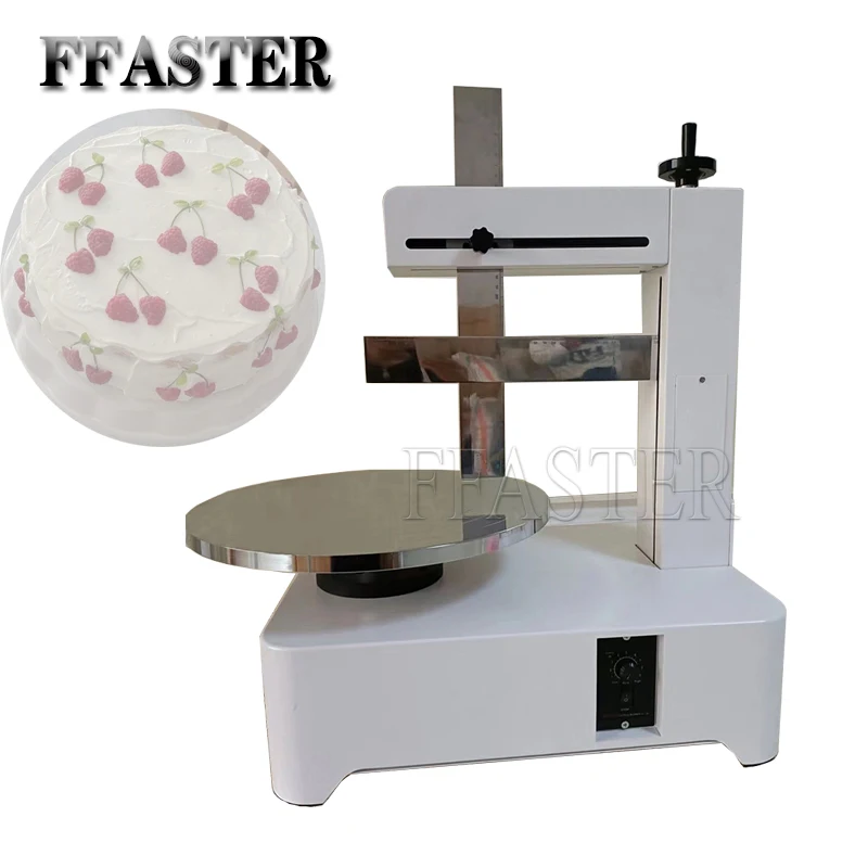 

Automatic Birthday Cake Cream Coating Filling Machine Cakes Cream Butter Spreading Daubing Icing Maker